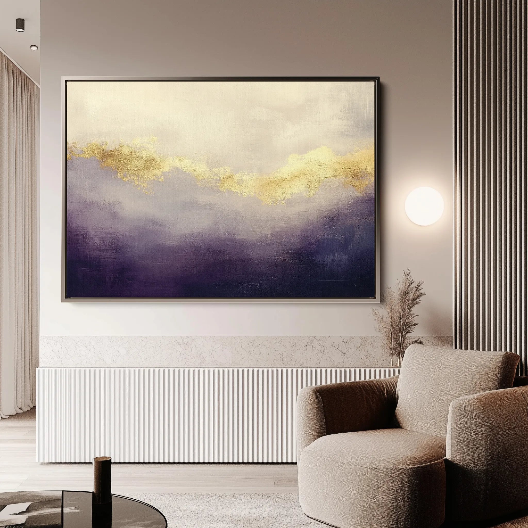 Abstract 401 Canvas Art 18" x 24" / 45 x 60 cm / Black