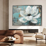 Floral 401 Canvas Art 18" x 24" / 45 x 60 cm / Black