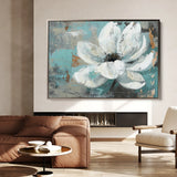 Floral 401 Canvas Art 18" x 24" / 45 x 60 cm / Black