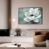 Floral 401 Canvas Art 18" x 24" / 45 x 60 cm / Black