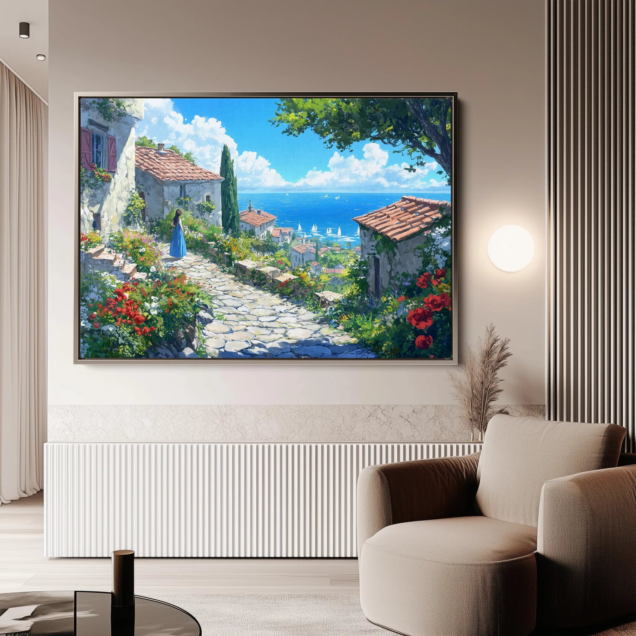 Landscape 401 Canvas Art 18" x 24" / 45 x 60 cm / Black