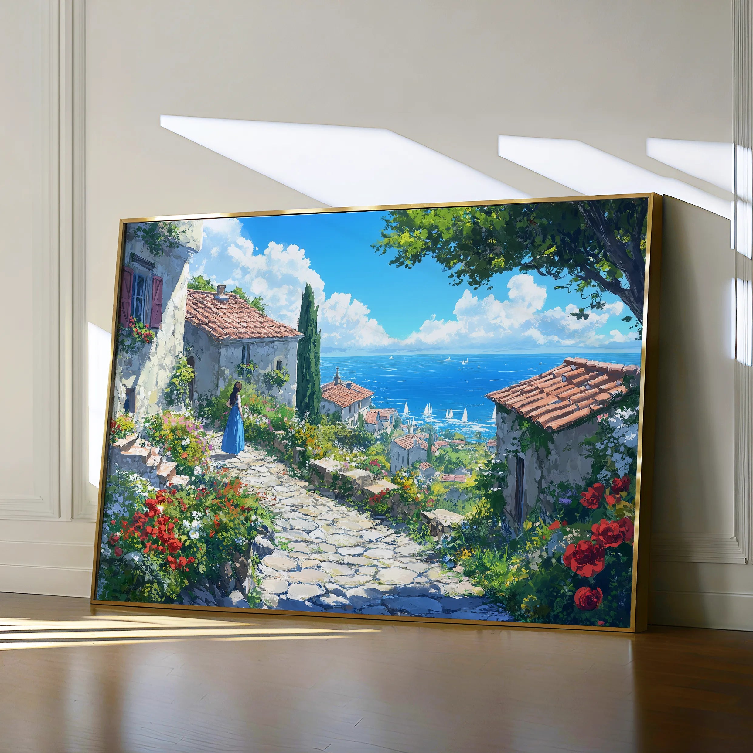 Landscape 401 Canvas Art 18" x 24" / 45 x 60 cm / Black