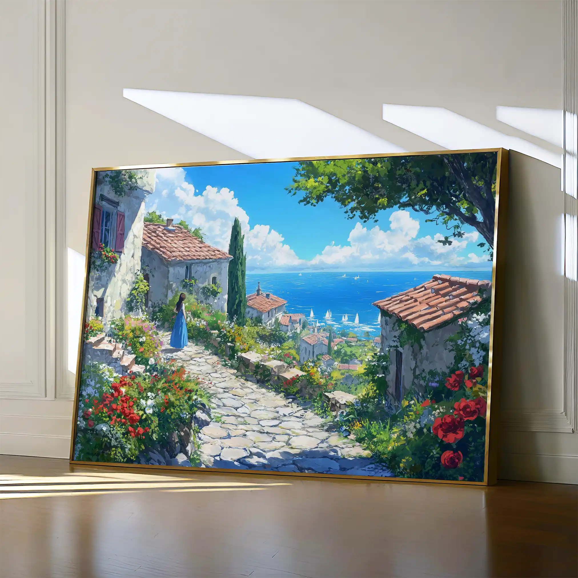 Landscape 401 Canvas Art 60 x 40 cm / Black