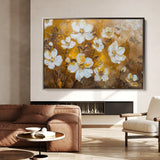 Floral 402 Canvas Art 18" x 24" / 45 x 60 cm / Black