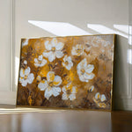 Floral 402 Canvas Art 18" x 24" / 45 x 60 cm / Black