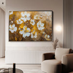 Floral 402 Canvas Art 18" x 24" / 45 x 60 cm / Black