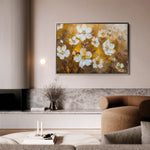 Floral 402 Canvas Art 18" x 24" / 45 x 60 cm / Black
