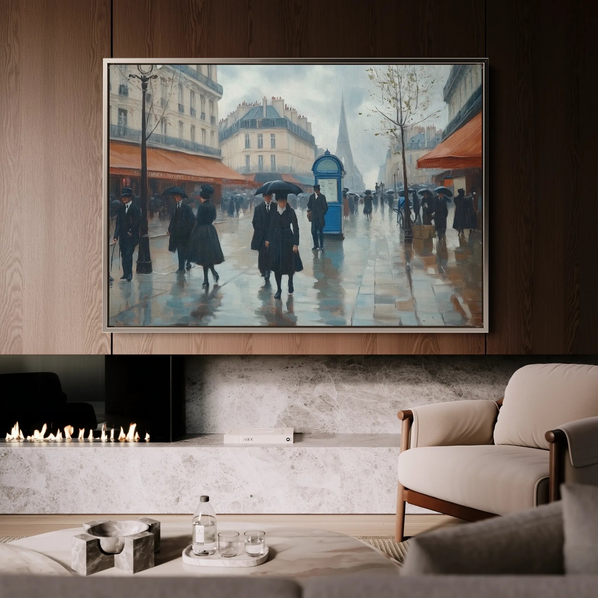 Landscape 402 Canvas Art 18" x 24" / 45 x 60 cm / Black