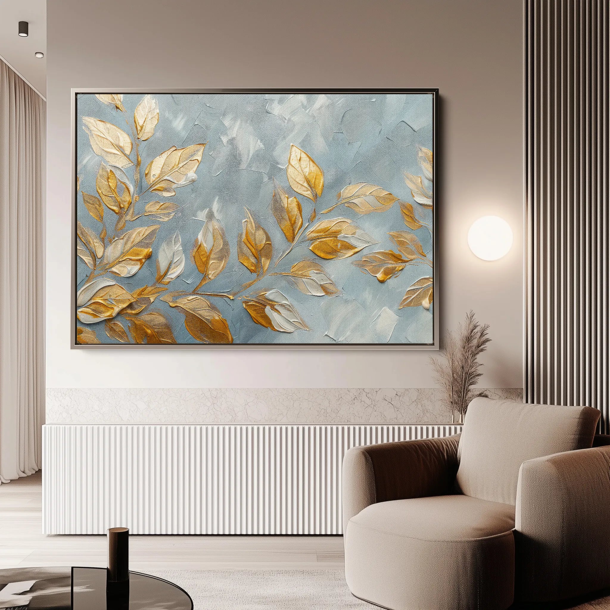 Floral 403 Canvas Art 18" x 24" / 45 x 60 cm / Black