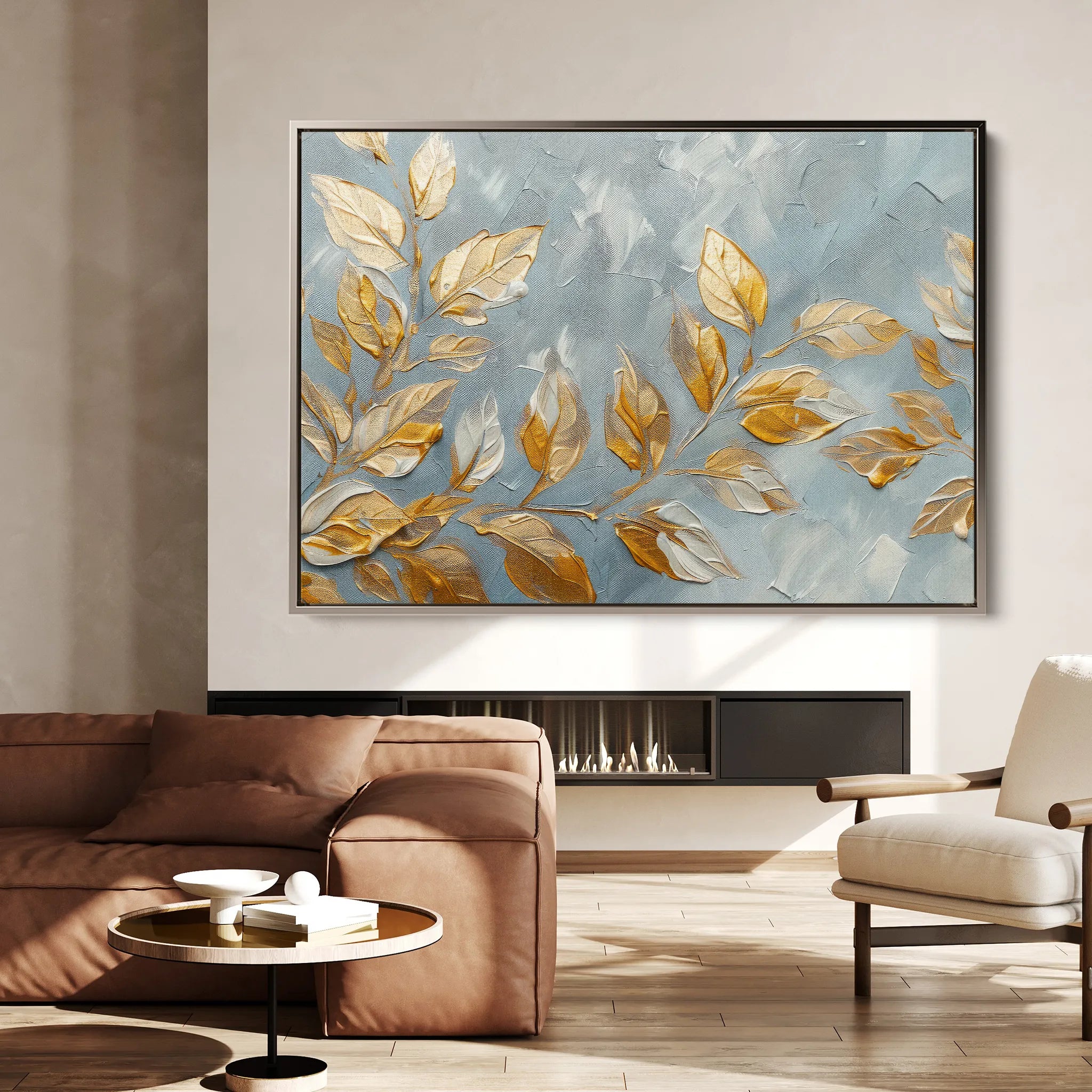 Floral 403 Canvas Art 18" x 24" / 45 x 60 cm / Black