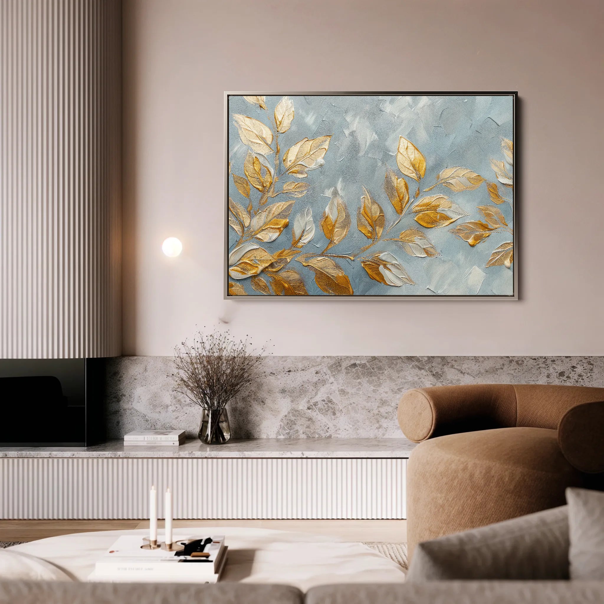 Floral 403 Canvas Art 18" x 24" / 45 x 60 cm / Black