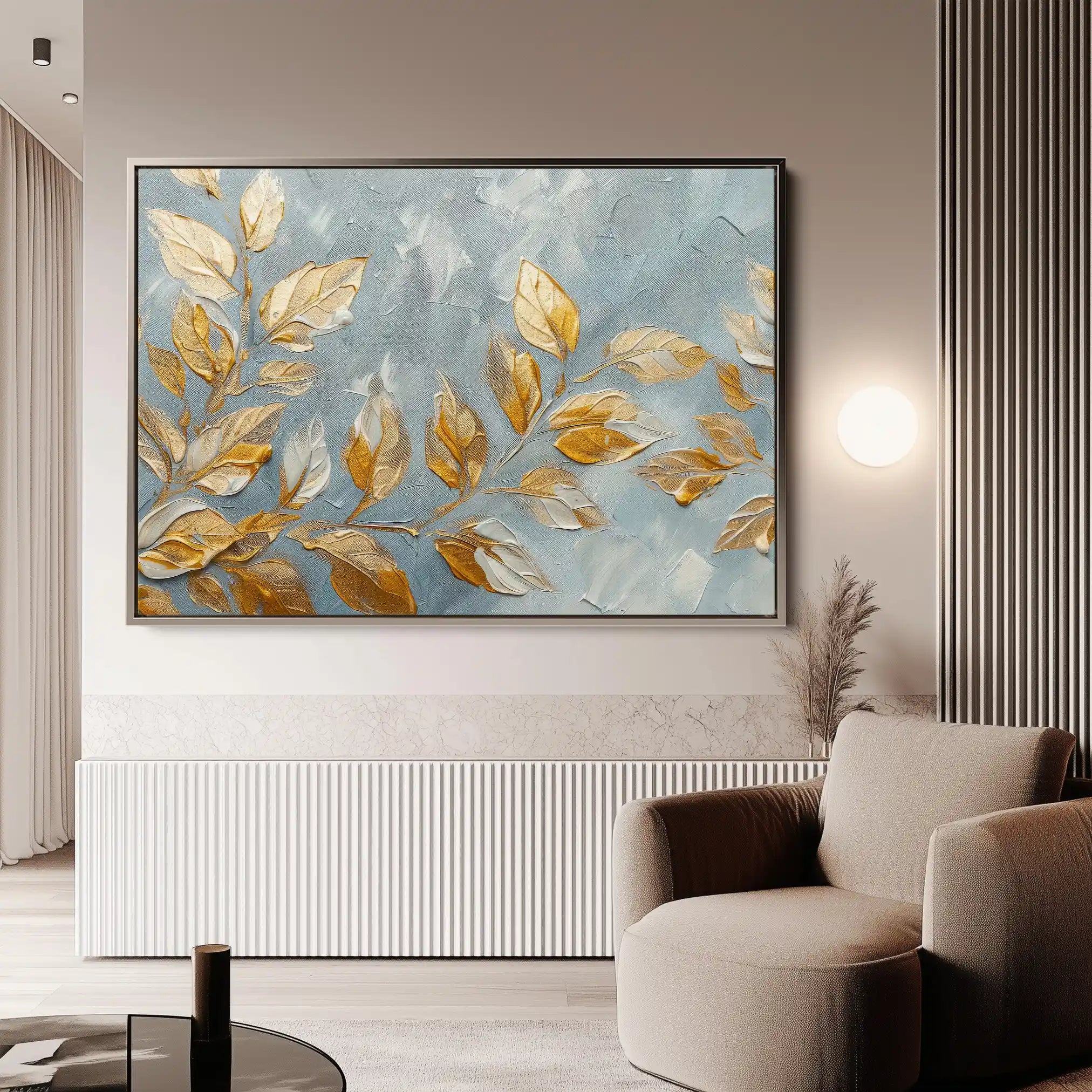 Floral 403 Canvas Art 60 x 40 cm / Black