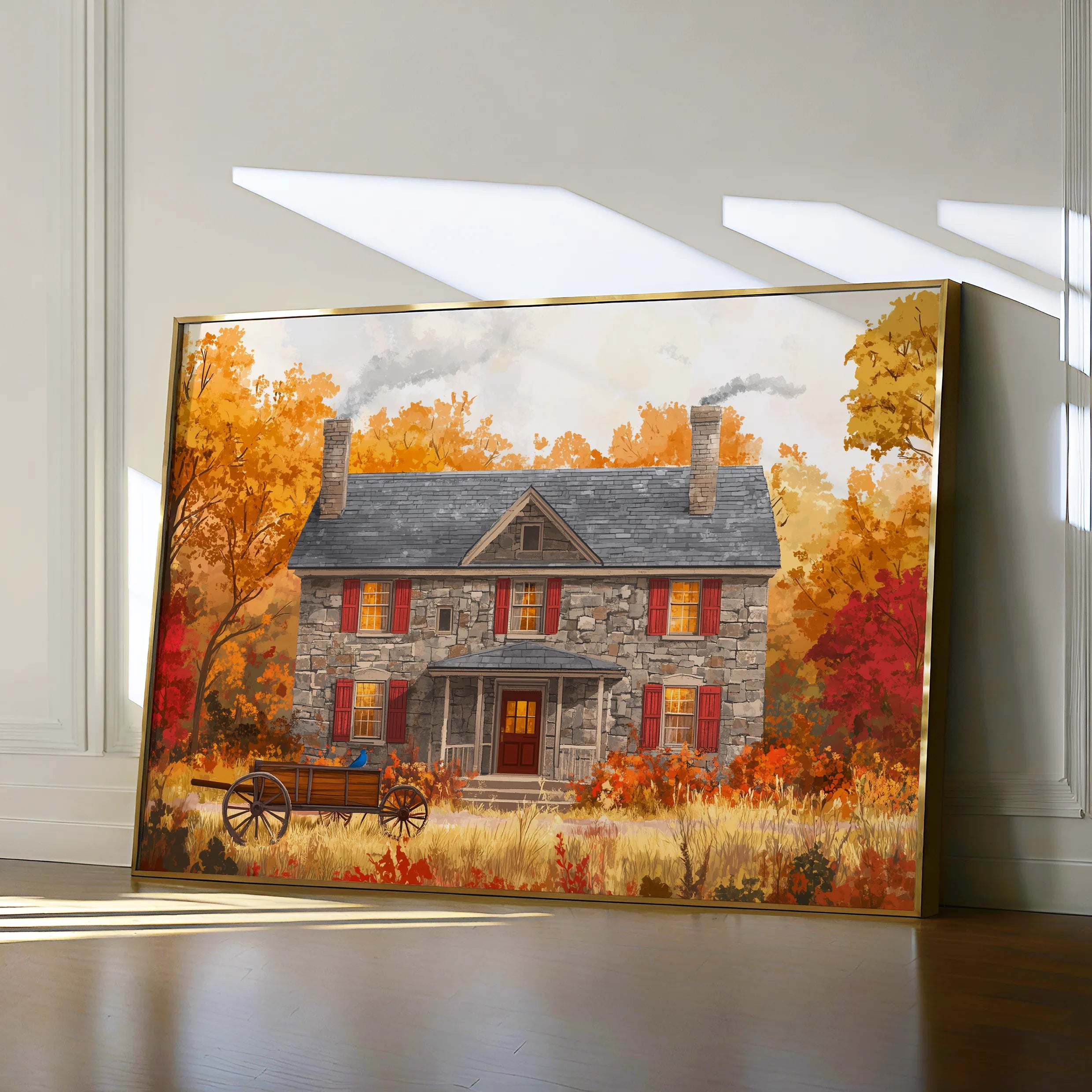 Landscape 403 Canvas Art 18" x 24" / 45 x 60 cm / Black