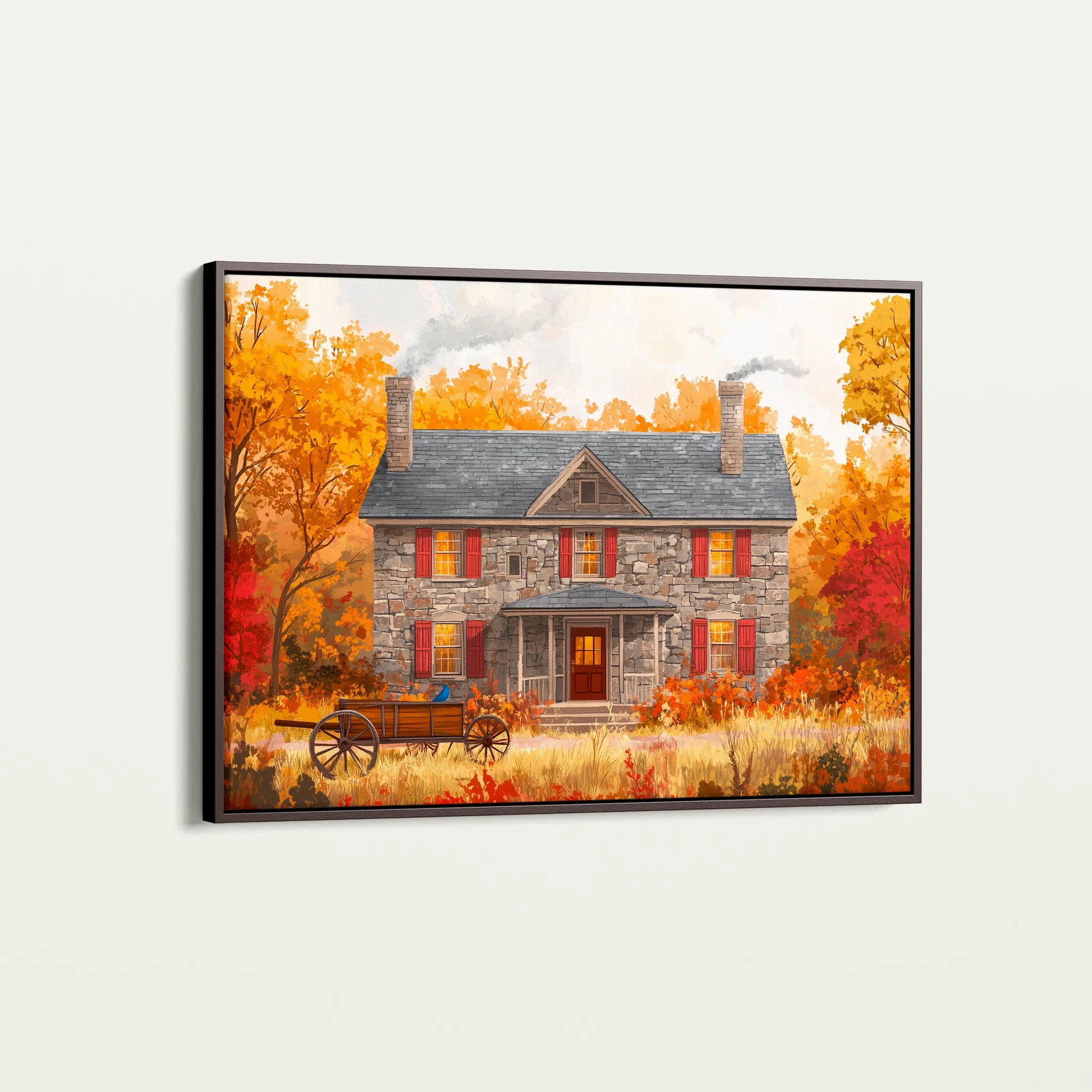 Landscape 403 Canvas Art 18" x 24" / 45 x 60 cm / Black