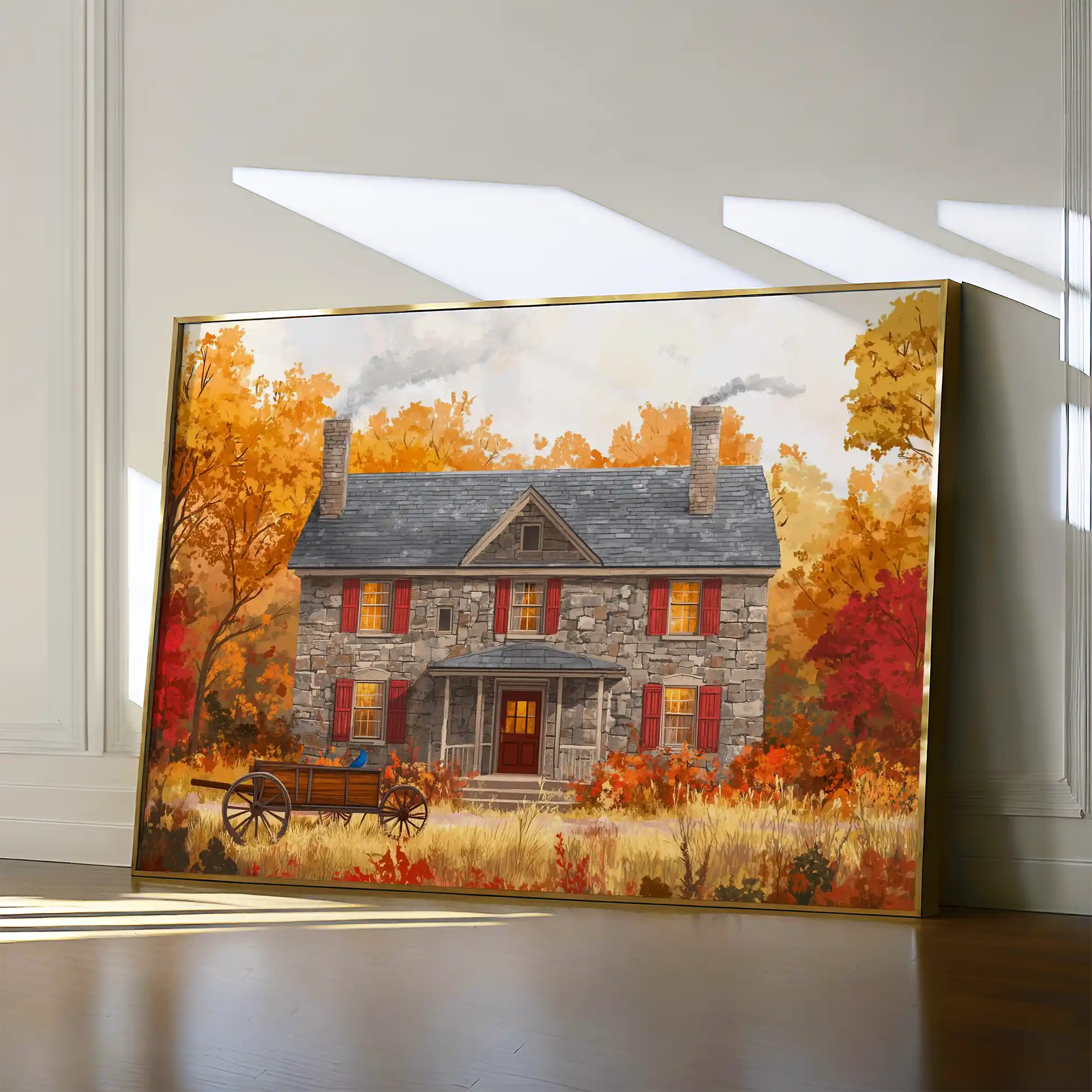 Landscape 403 Canvas Art 60 x 40 cm / Black