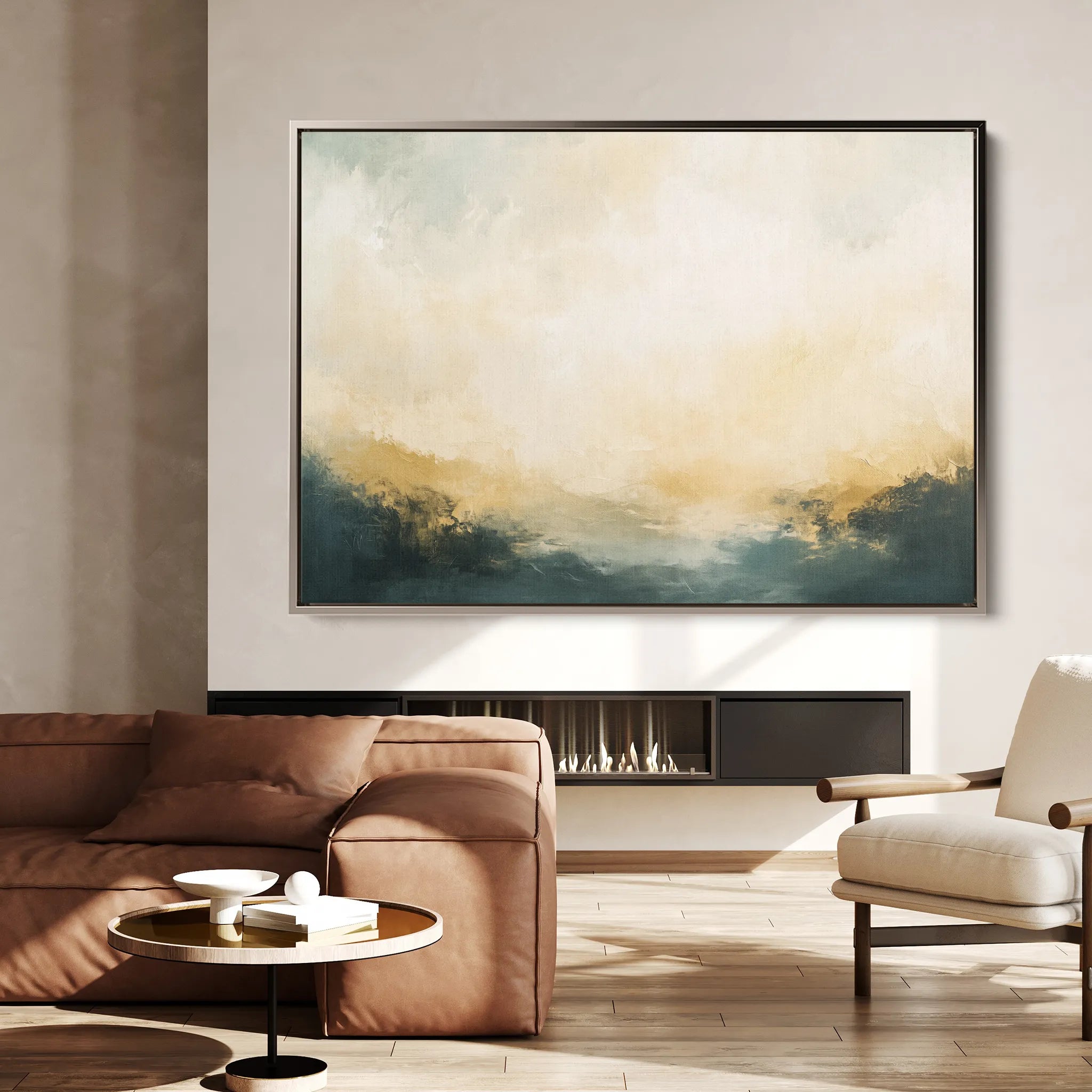Abstract 404 Canvas Art 18" x 24" / 45 x 60 cm / Black
