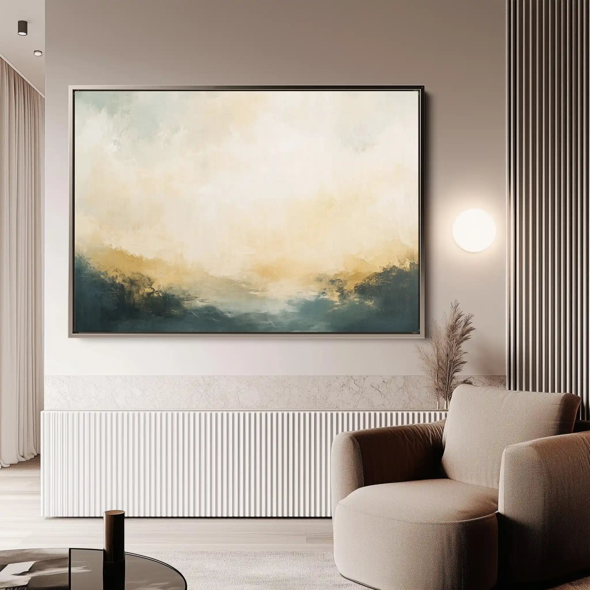 Abstract 404 Canvas Art 60 x 40 cm / Black