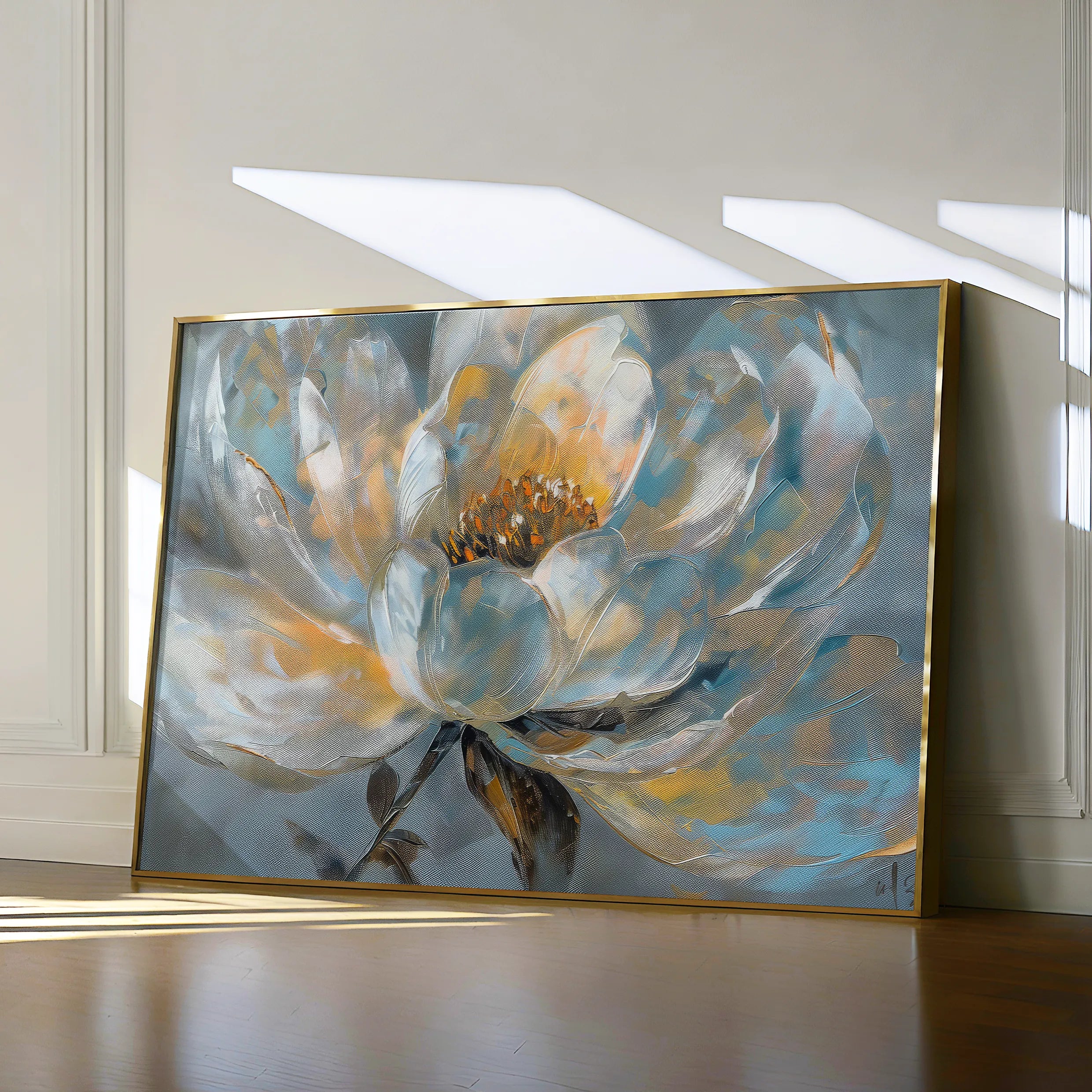 Floral 404 Canvas Art 18" x 24" / 45 x 60 cm / Black