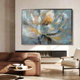 Floral 404 Canvas Art 18" x 24" / 45 x 60 cm / Black