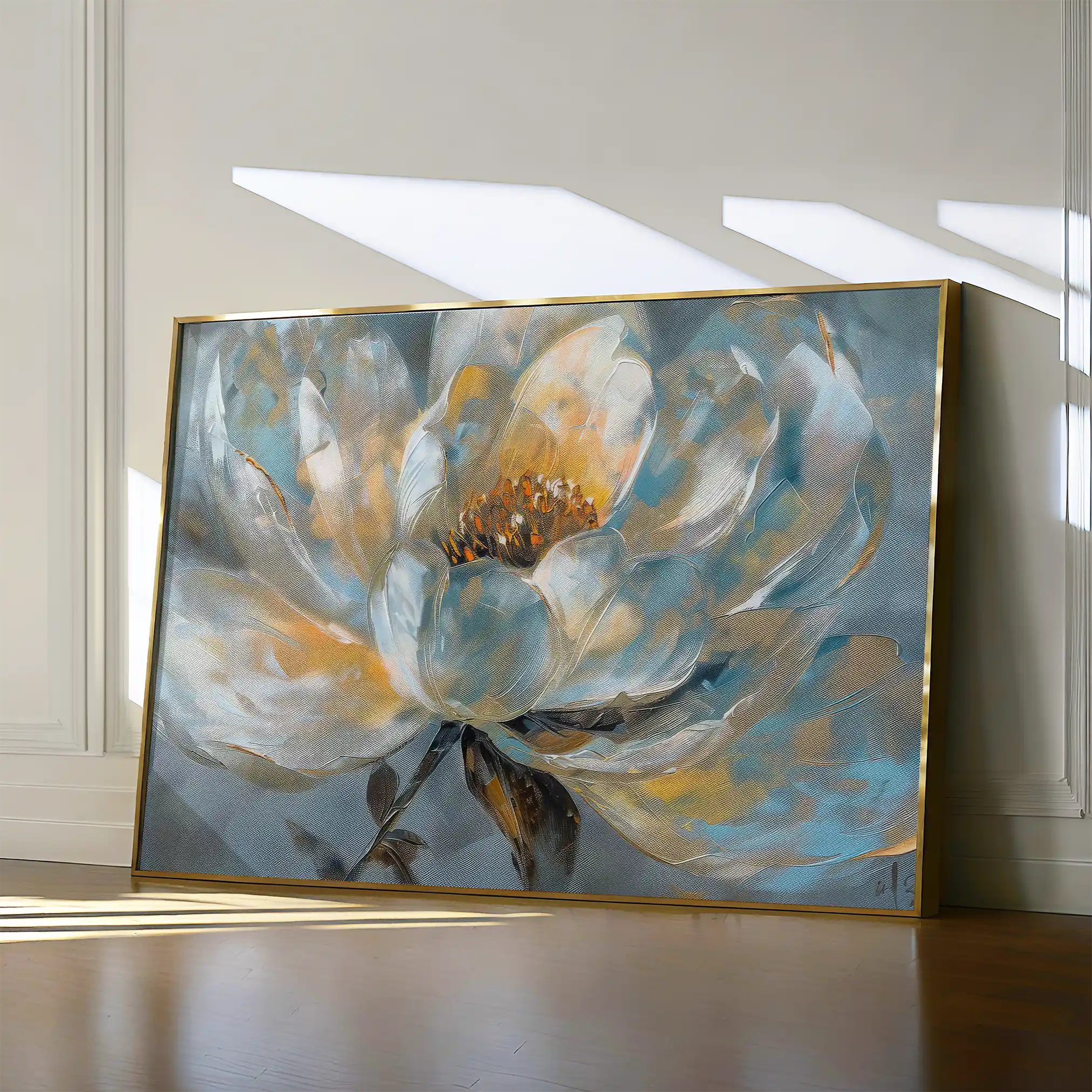Floral 404 Canvas Art 60 x 40 cm / Black