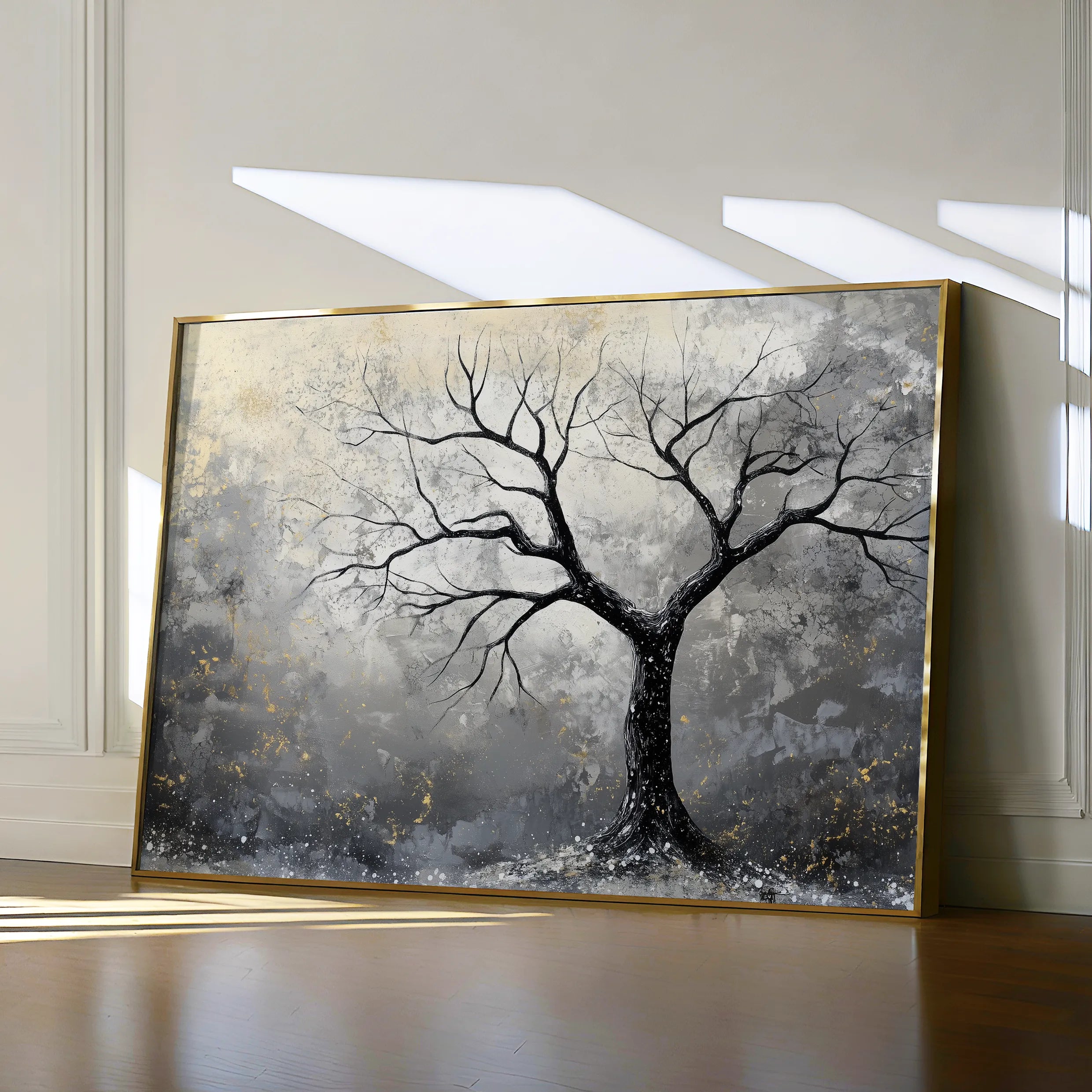 Landscape 404 Canvas Art 18" x 24" / 45 x 60 cm / Black