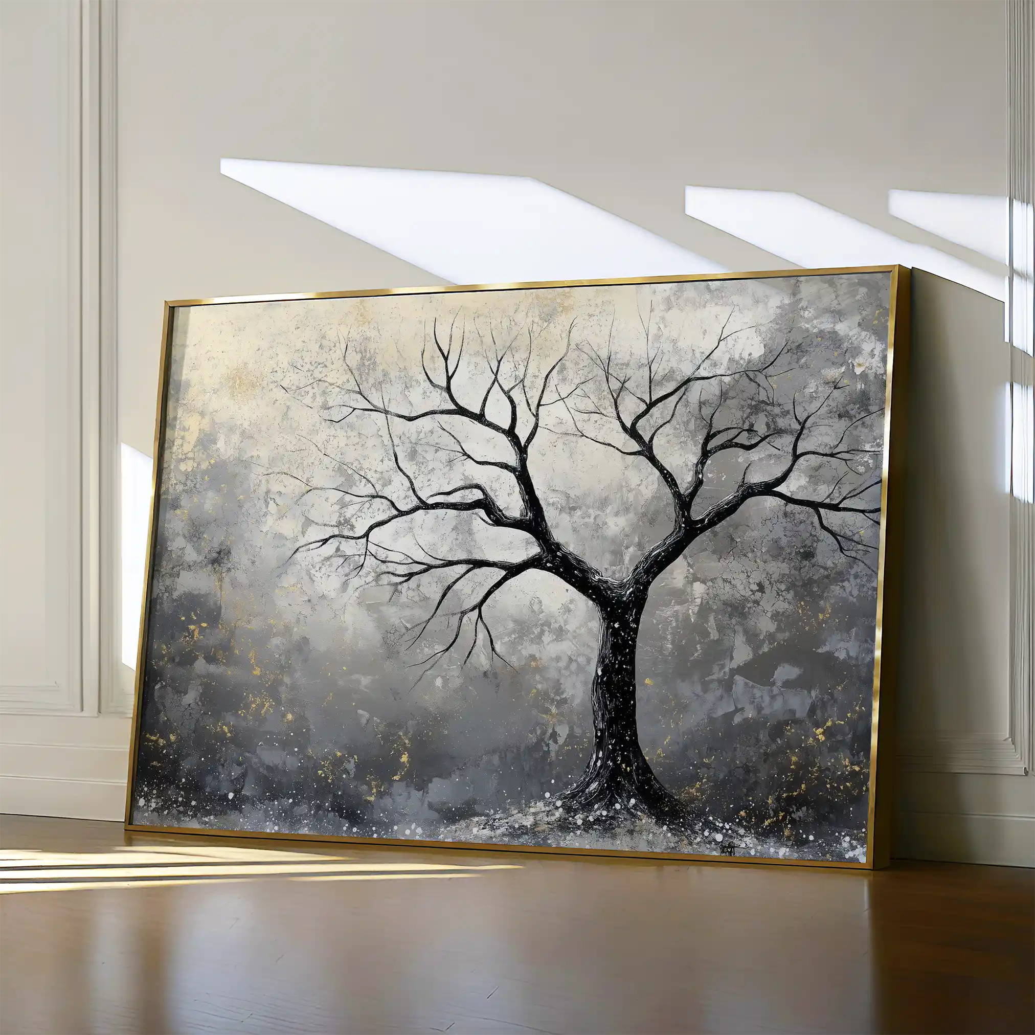 Landscape 404 Canvas Art 60 x 40 cm / Black