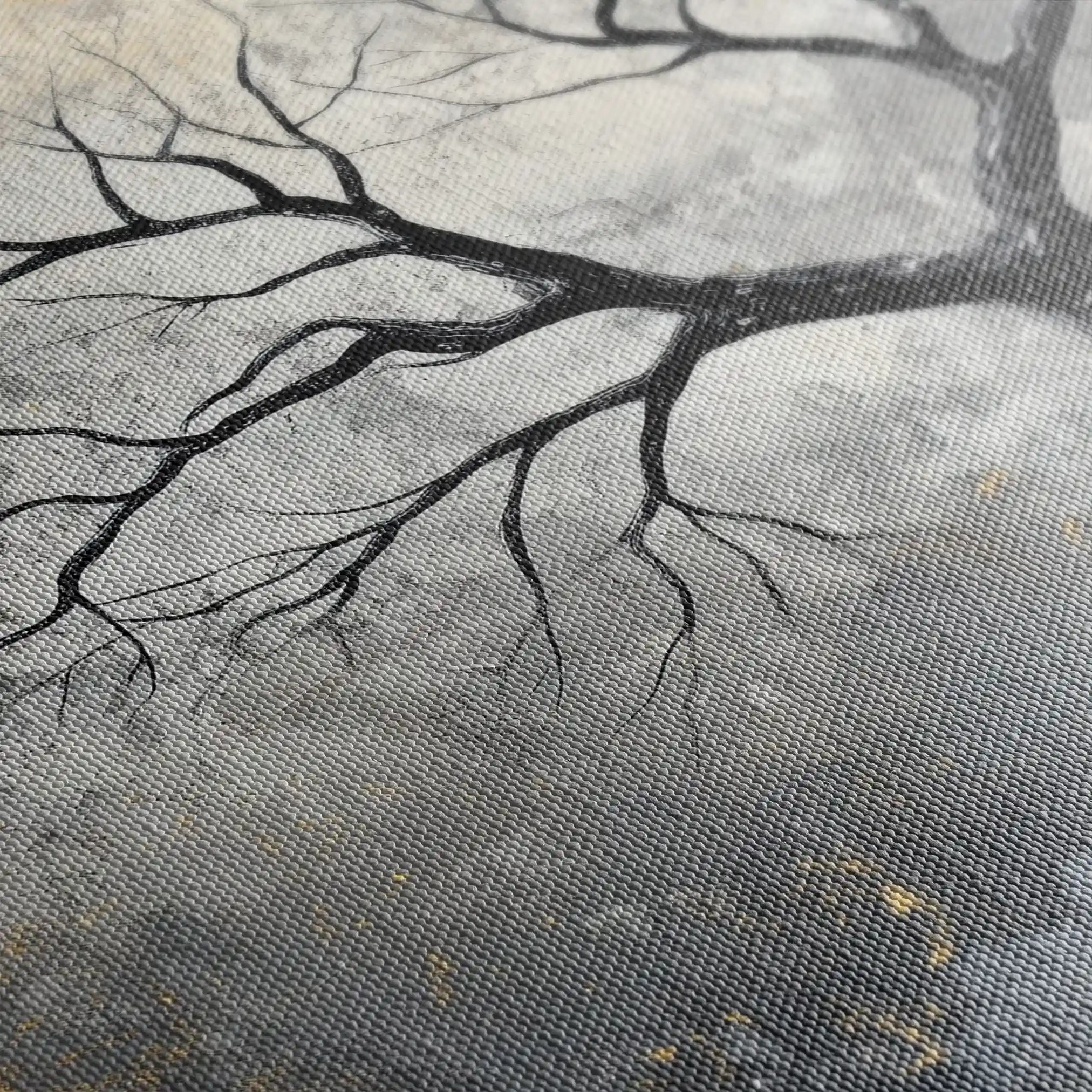 Landscape 404 Canvas Art 60 x 40 cm / Black