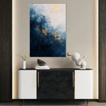 Abstract 405 Canvas Art 18" x 24" / 45 x 60 cm / Black