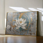 Floral 405 Canvas Art 18" x 24" / 45 x 60 cm / Black