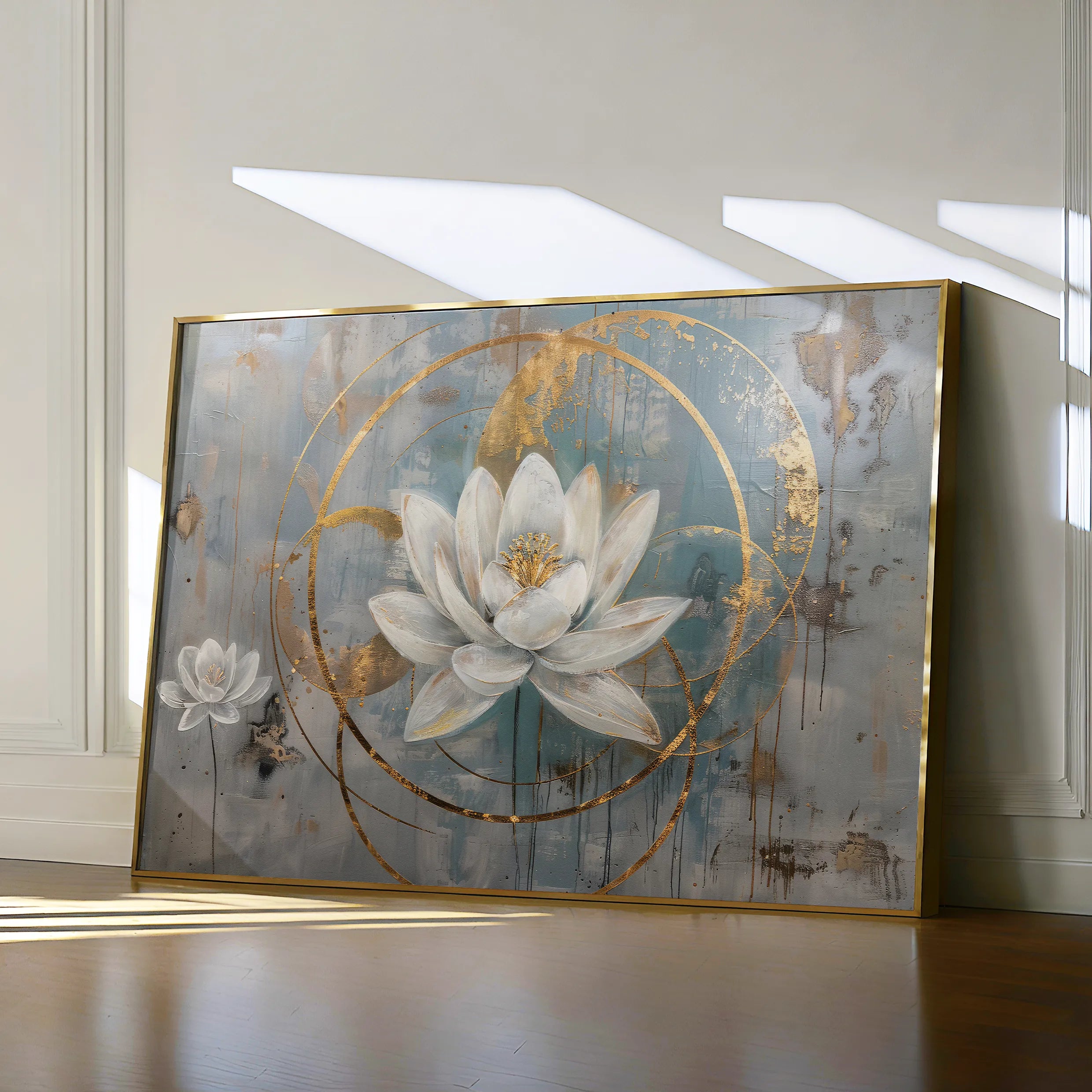 Floral 405 Canvas Art 18" x 24" / 45 x 60 cm / Black