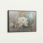 Floral 405 Canvas Art 18" x 24" / 45 x 60 cm / Black