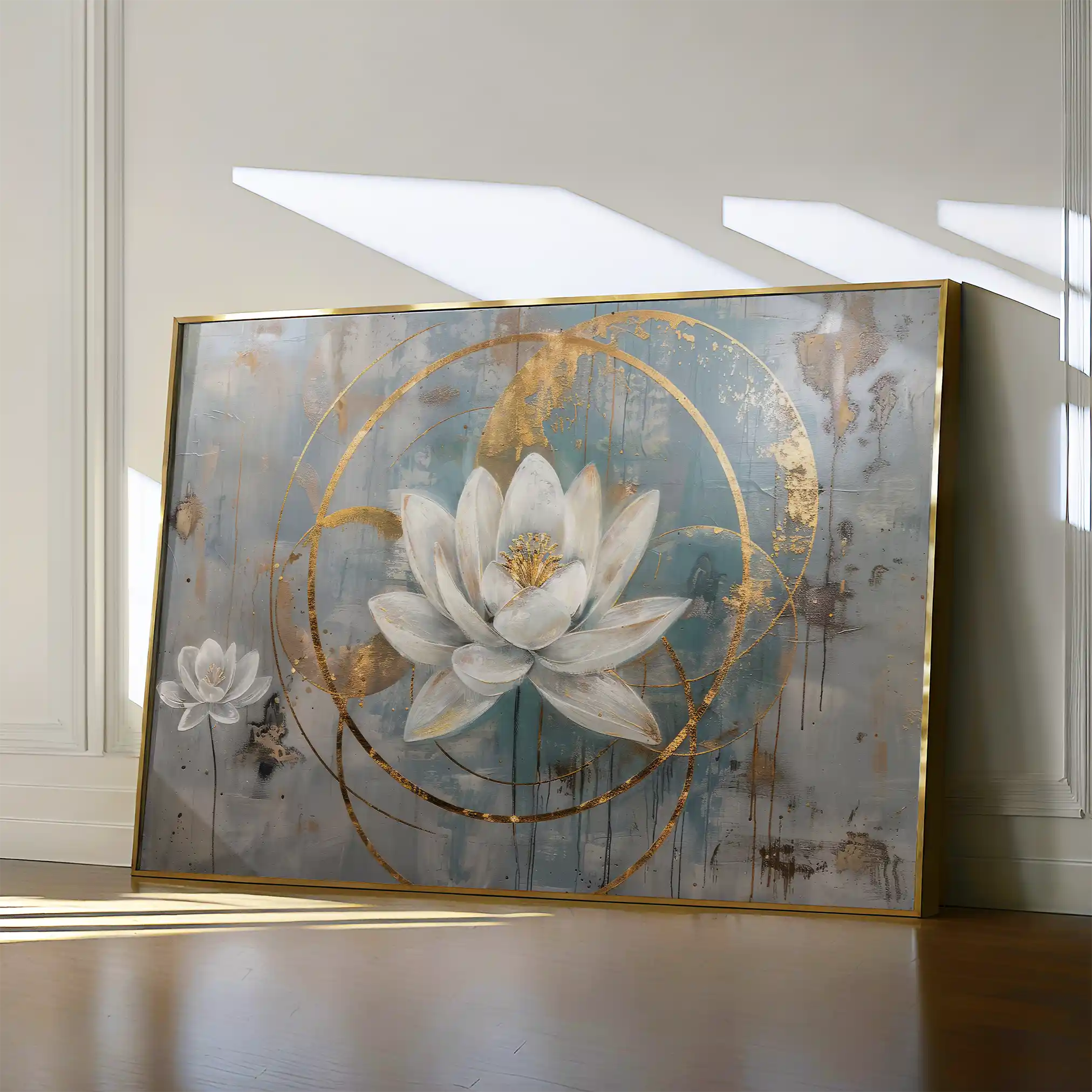 Floral 405 Canvas Art 60 x 40 cm / Black