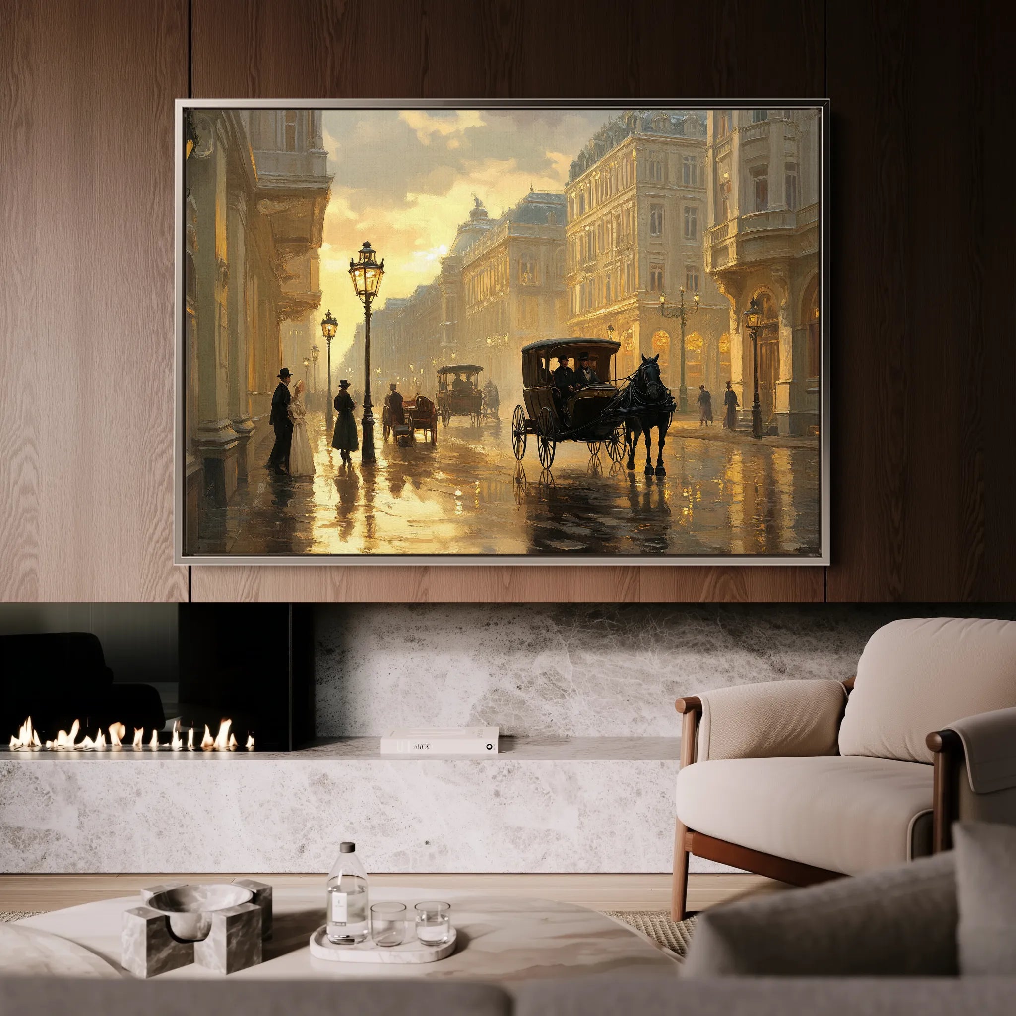 Landscape 405 Canvas Art 18" x 24" / 45 x 60 cm / Black