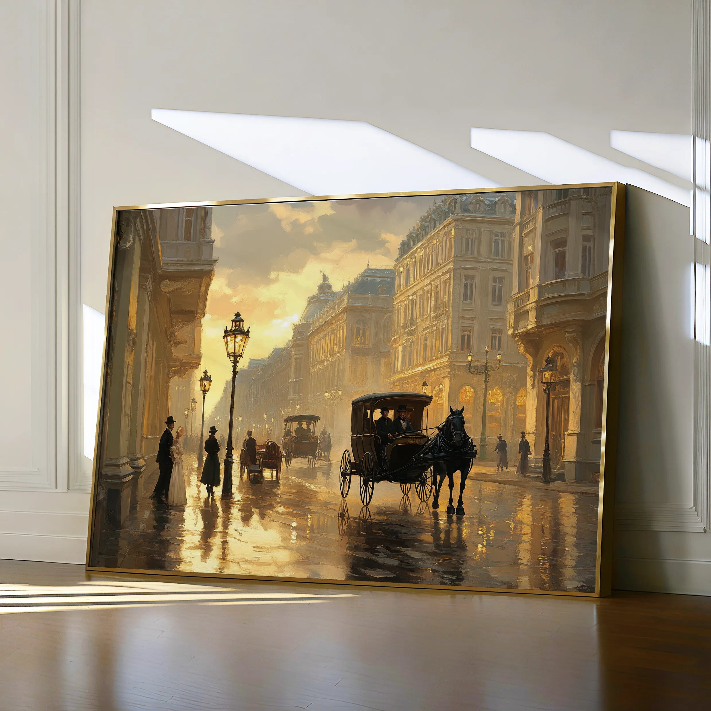 Landscape 405 Canvas Art 18" x 24" / 45 x 60 cm / Black