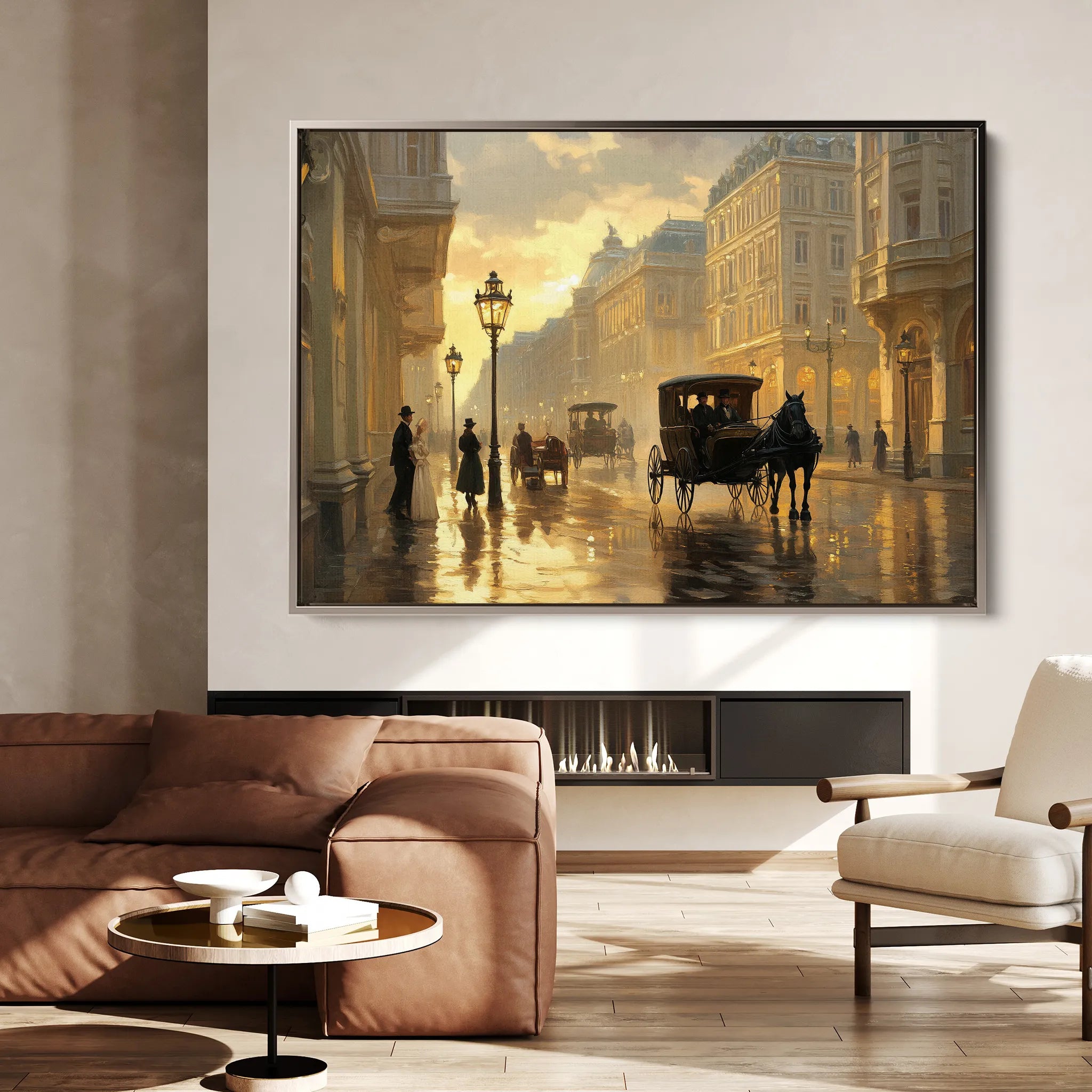 Landscape 405 Canvas Art 18" x 24" / 45 x 60 cm / Black