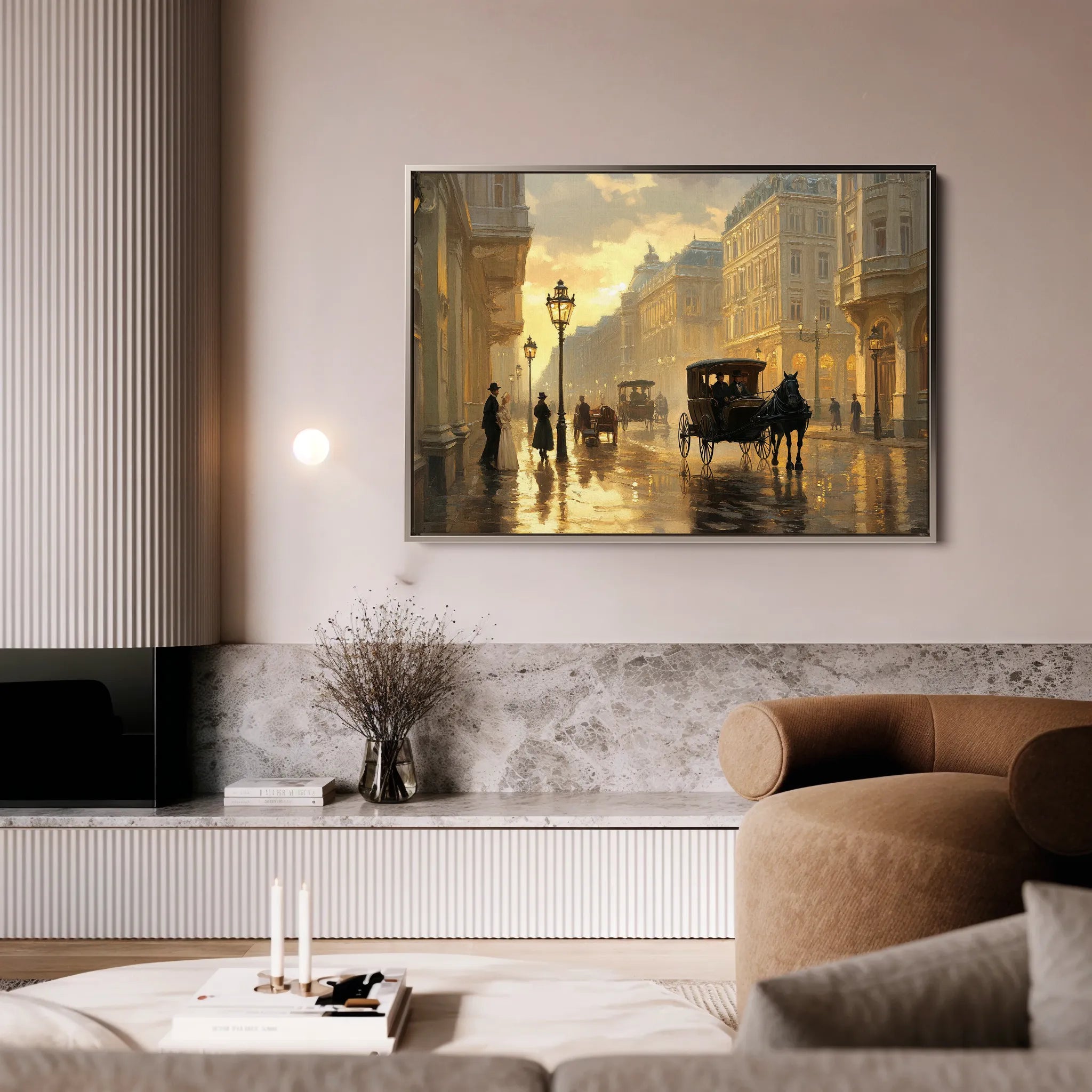 Landscape 405 Canvas Art 18" x 24" / 45 x 60 cm / Black