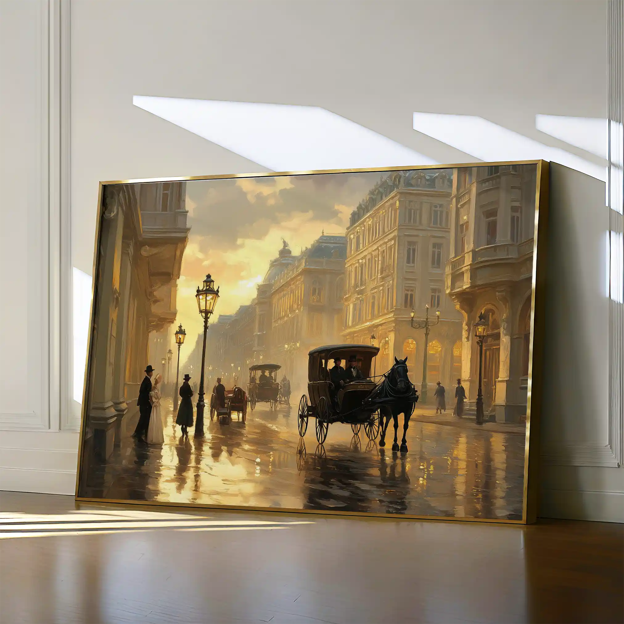 Landscape 405 Canvas Art 60 x 40 cm / Black