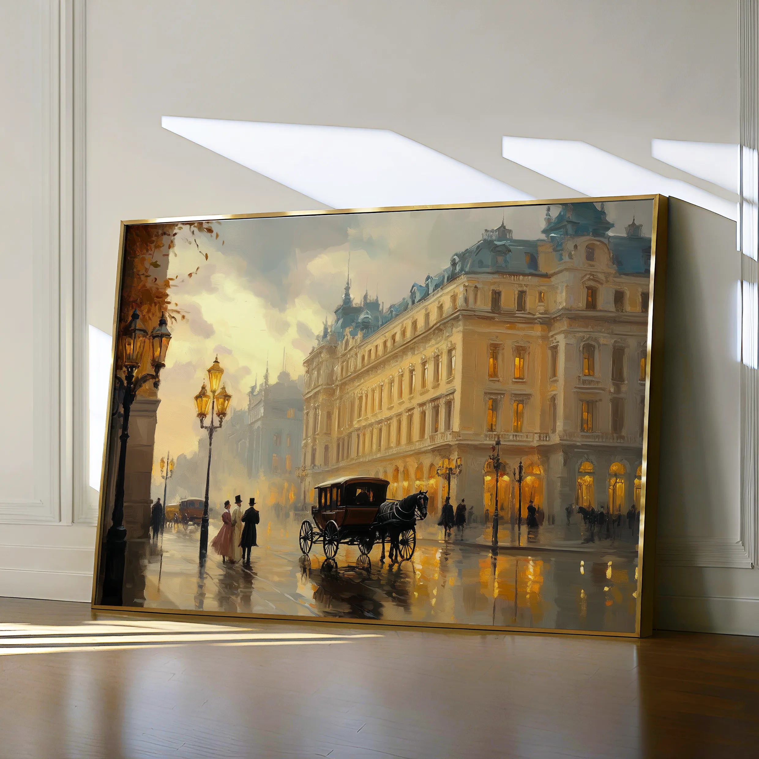 Landscape 406 Canvas Art 18" x 24" / 45 x 60 cm / Black
