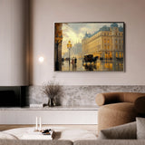 Landscape 406 Canvas Art 18" x 24" / 45 x 60 cm / Black
