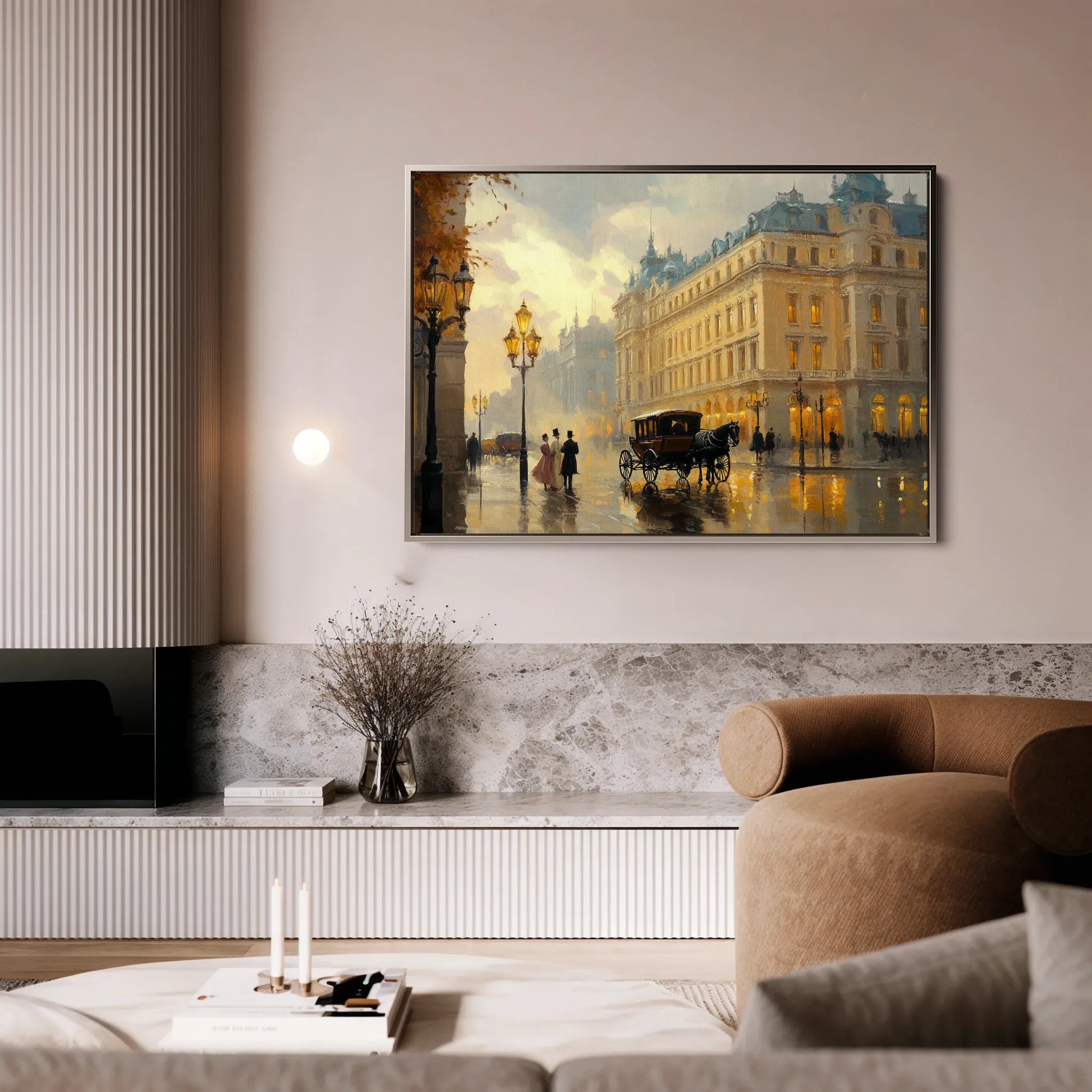 Landscape 406 Canvas Art 18" x 24" / 45 x 60 cm / Black
