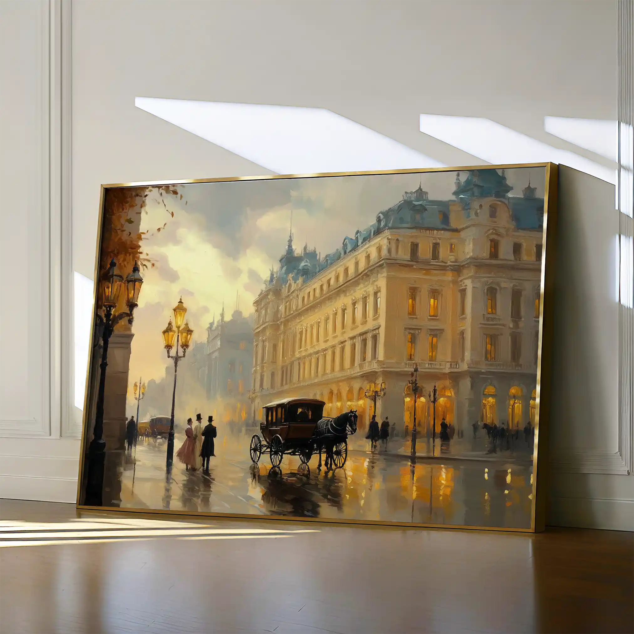 Landscape 406 Canvas Art 60 x 40 cm / Black
