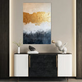 Abstract 407 Canvas Art 18" x 24" / 45 x 60 cm / Black