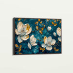 Floral 408 Canvas Art 18" x 24" / 45 x 60 cm / Black