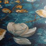 Floral 408 Canvas Art 18" x 24" / 45 x 60 cm / Black