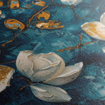 Floral 408 Canvas Art 60 x 40 cm / Black