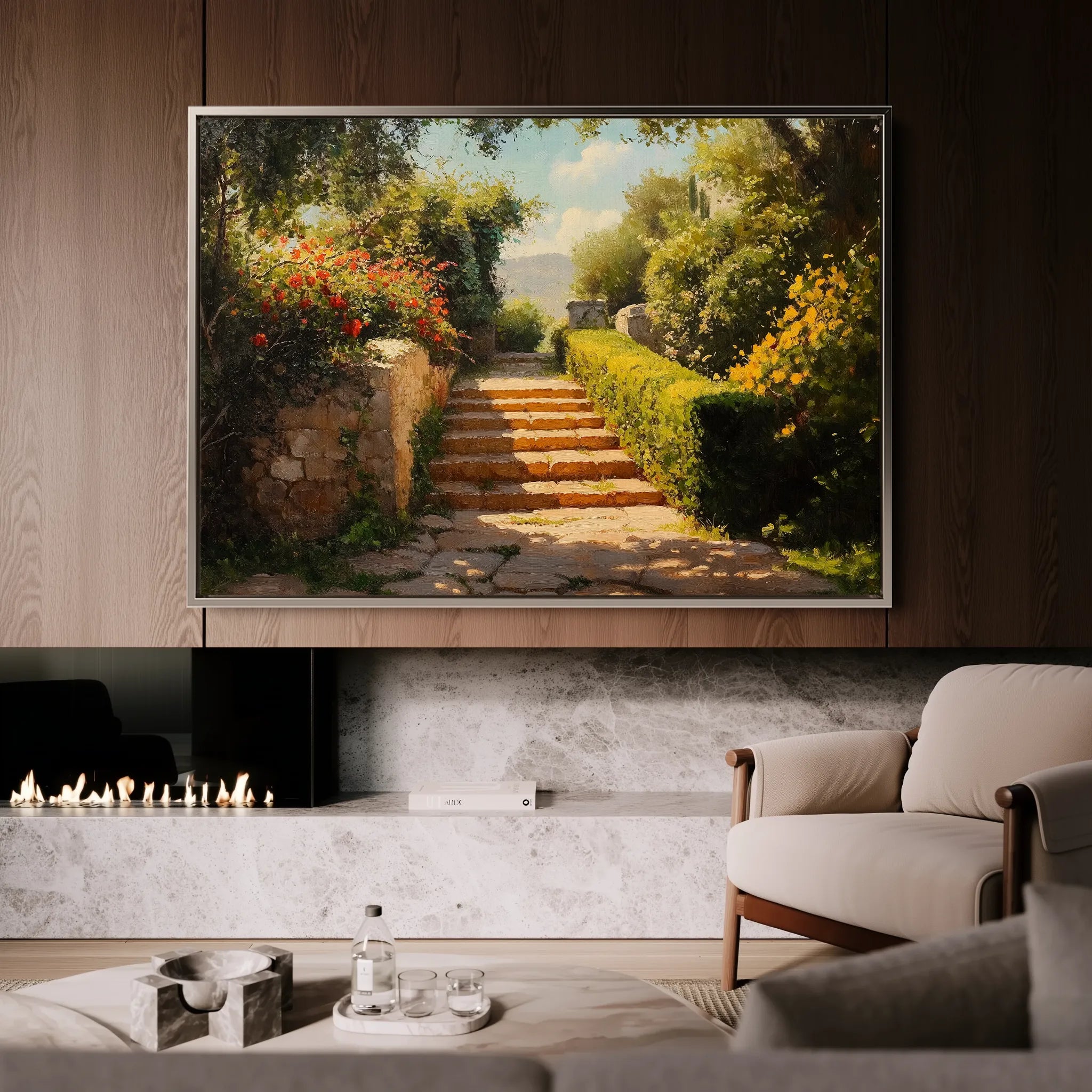 Landscape 408 Canvas Art 18" x 24" / 45 x 60 cm / Black