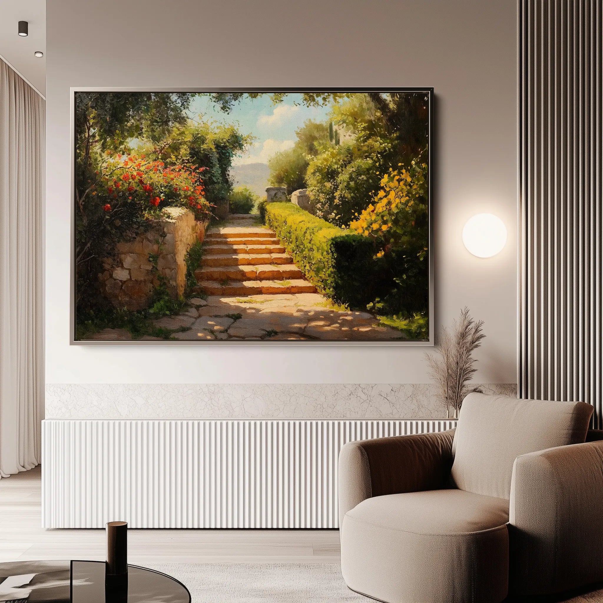 Landscape 408 Canvas Art 18" x 24" / 45 x 60 cm / Black