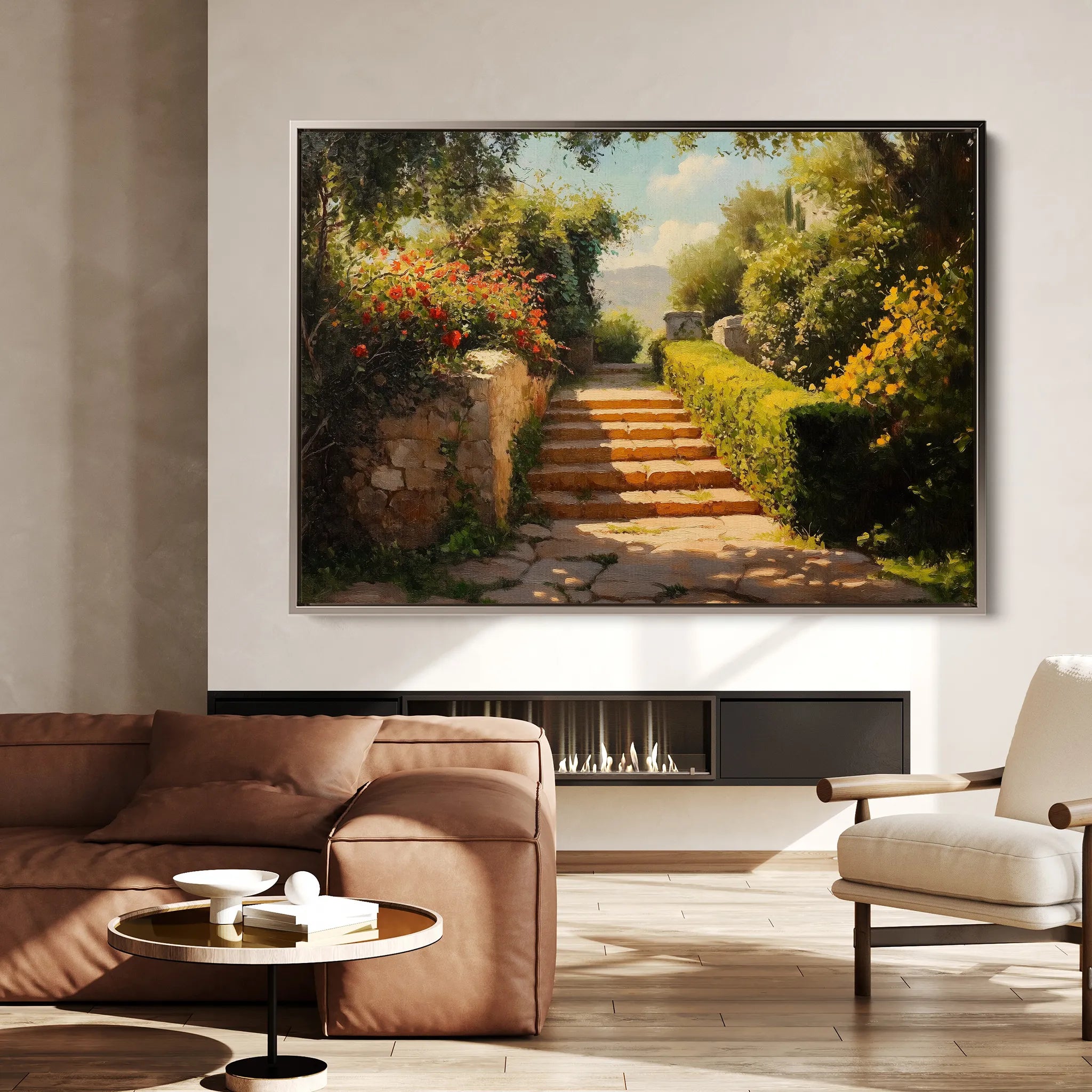 Landscape 408 Canvas Art 18" x 24" / 45 x 60 cm / Black