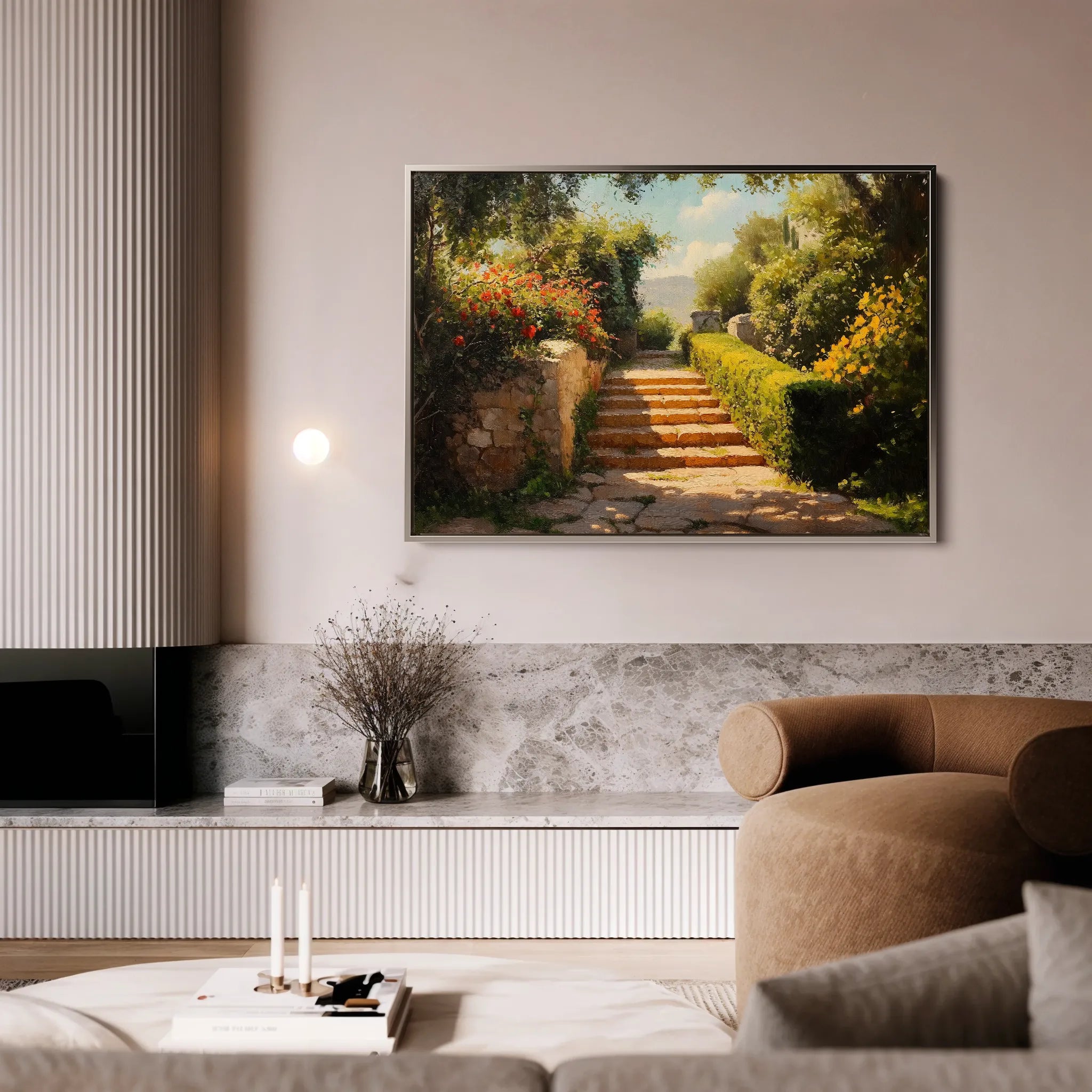 Landscape 408 Canvas Art 18" x 24" / 45 x 60 cm / Black