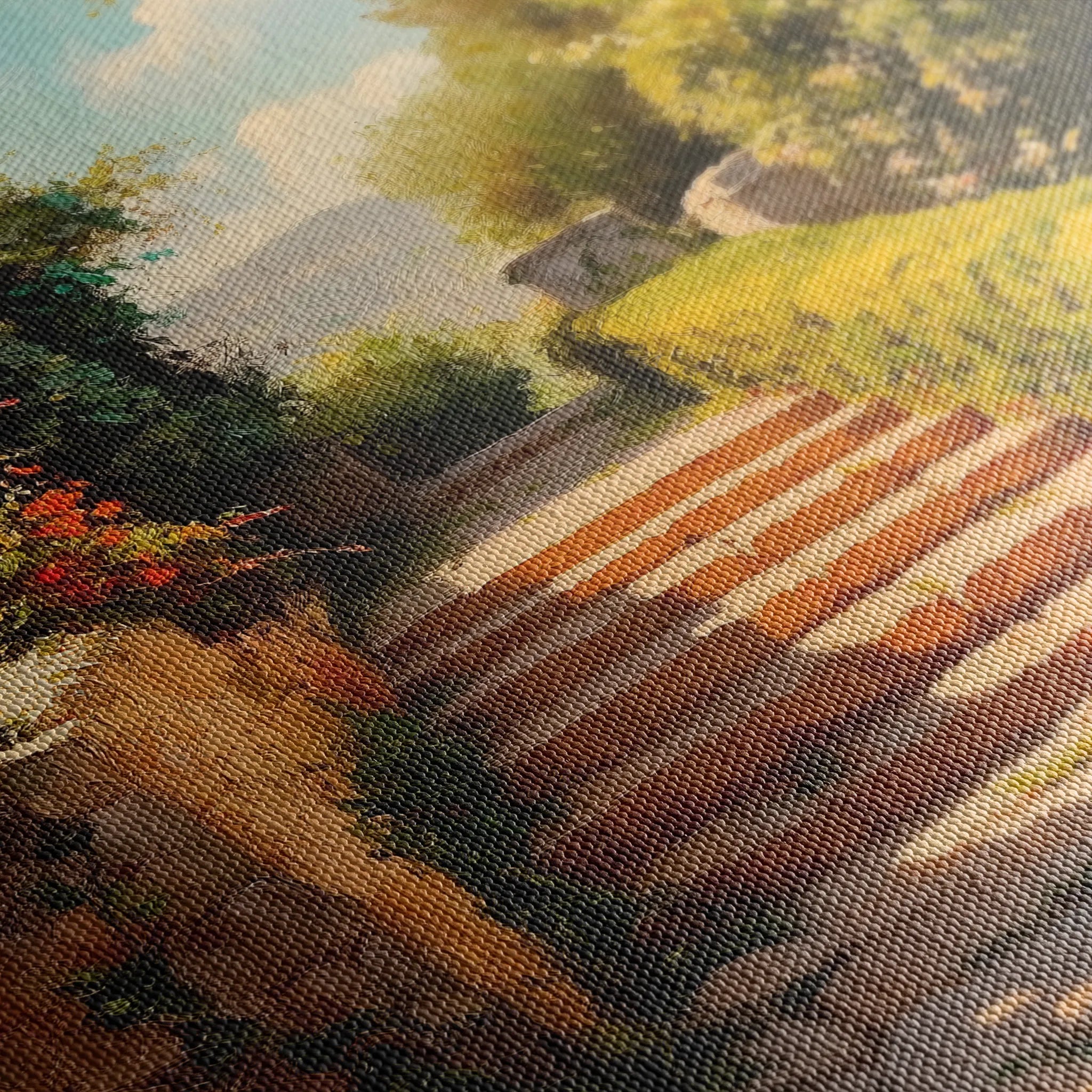 Landscape 408 Canvas Art 18" x 24" / 45 x 60 cm / Black